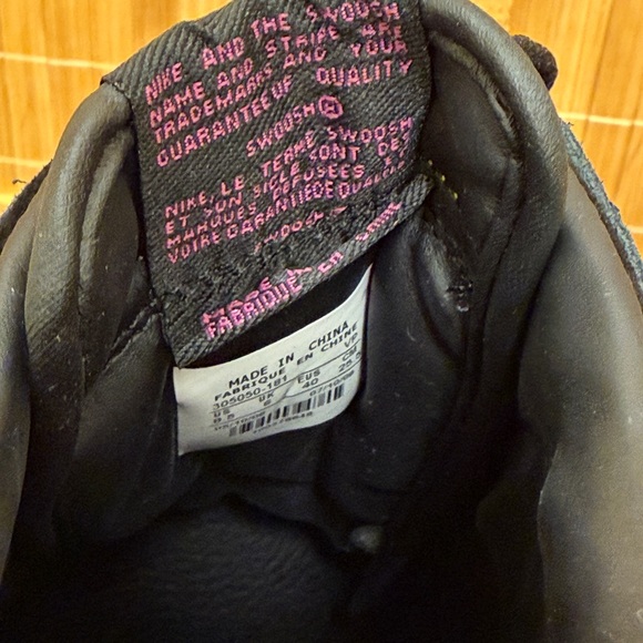 Nike Black and Pink Dunk High Heel Sneakers - Picture 8 of 10